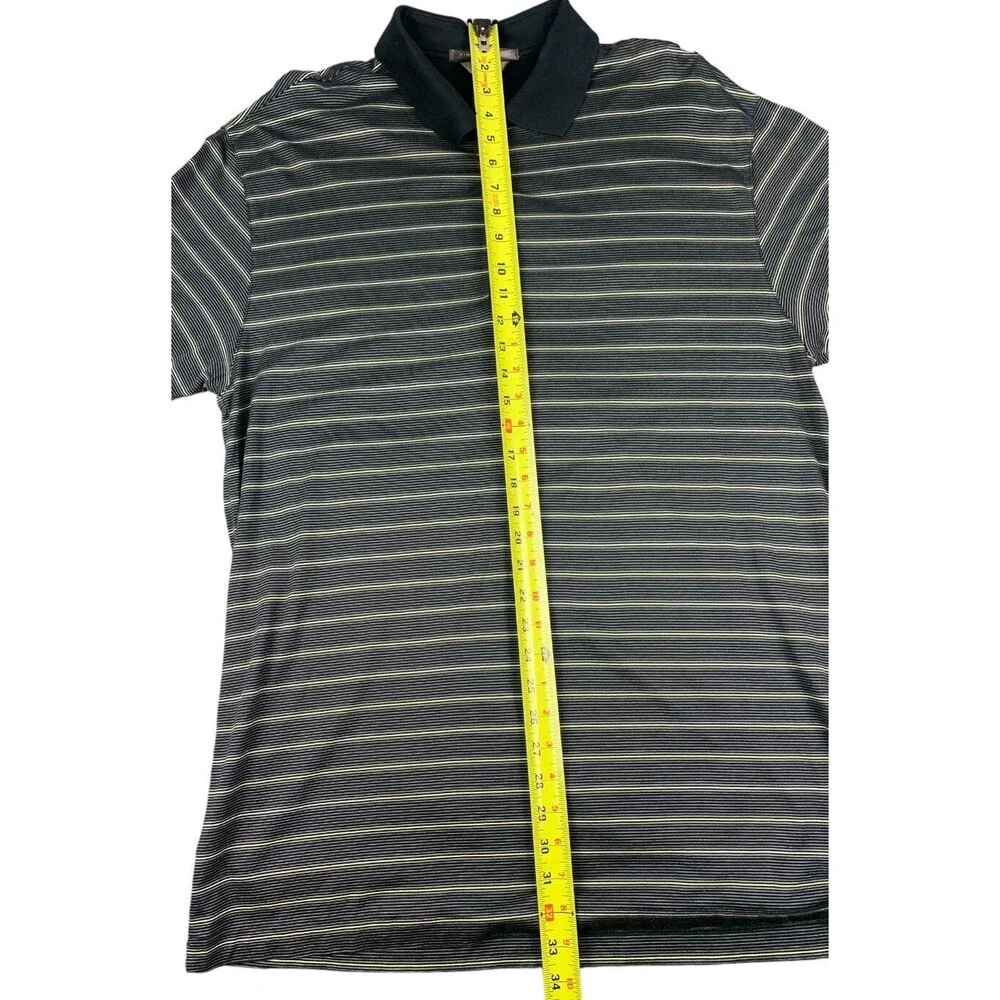 Tiger Woods Men's Golf Polo Shirt 60/2 Double Mercerized Striped, Size XL